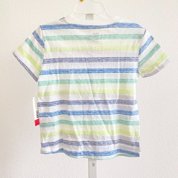 Epic Threads Toddler Boys Striped Graphic T-shirt Size 3T Crew Neck Short Sleeve - Picture 4 of 4